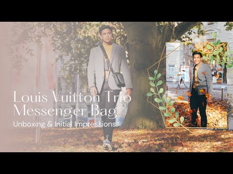 Louis Vuitton Men's Trio Messenger, Reverse Monogram Eclipse, Unboxing