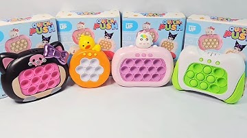 ASMR Playing Pop it Electronic Fast Push Game Fidget Toy | Stage Mode | Level Mode