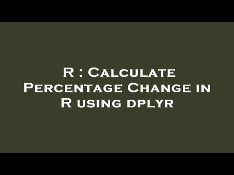 R : Calculate