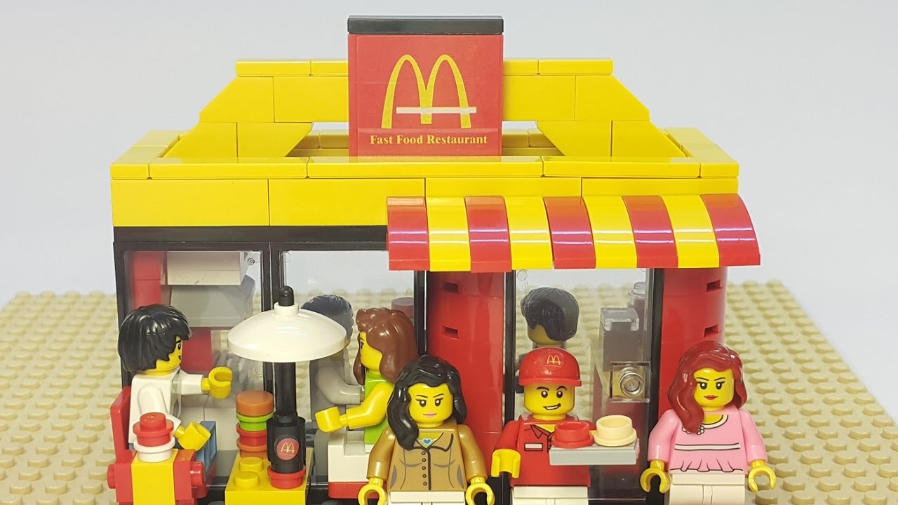 Lego Build Of Fast Food Restaurant Lego Build Of Fast Food Restaurant