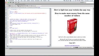 An A/B Split Test Within One Webpage