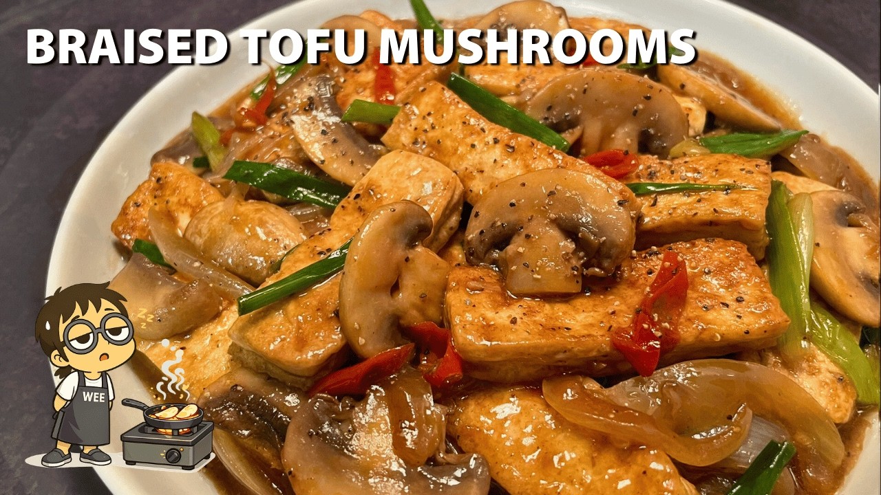 Braised Tofu With Mushrooms | Chinese Braised Tofu Tastes Like Restaurant Take Out!