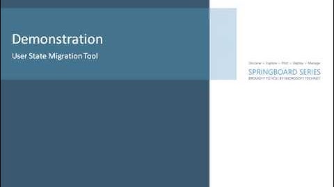 User State Migration Tool