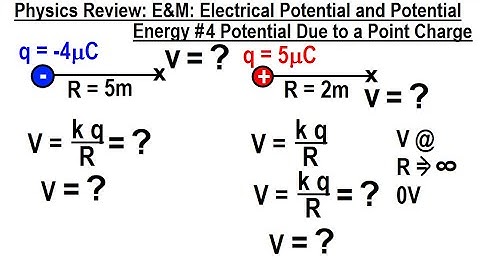 Physics Review: E&M: Electrical Potential and Potential Energy #4 Potential Due to a Point Charge