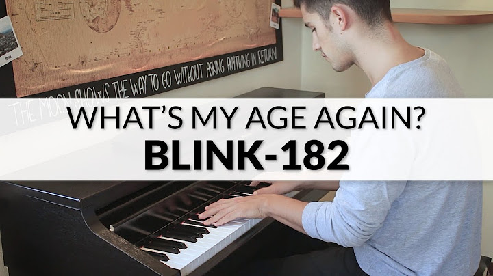 What's My Age Again? Piano version - Piano performance video thumbnail