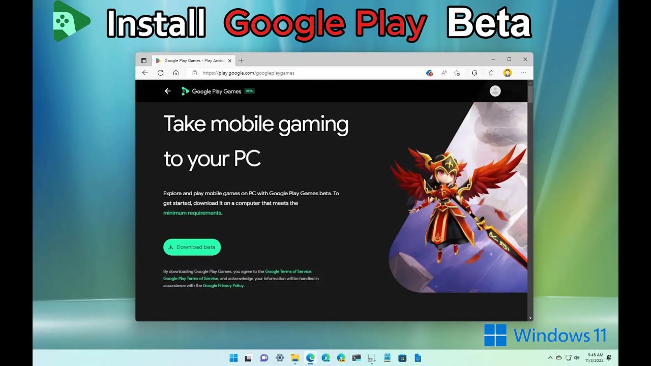 How To Install Google Play Games Beta In Laptop & PC | Google Play ...