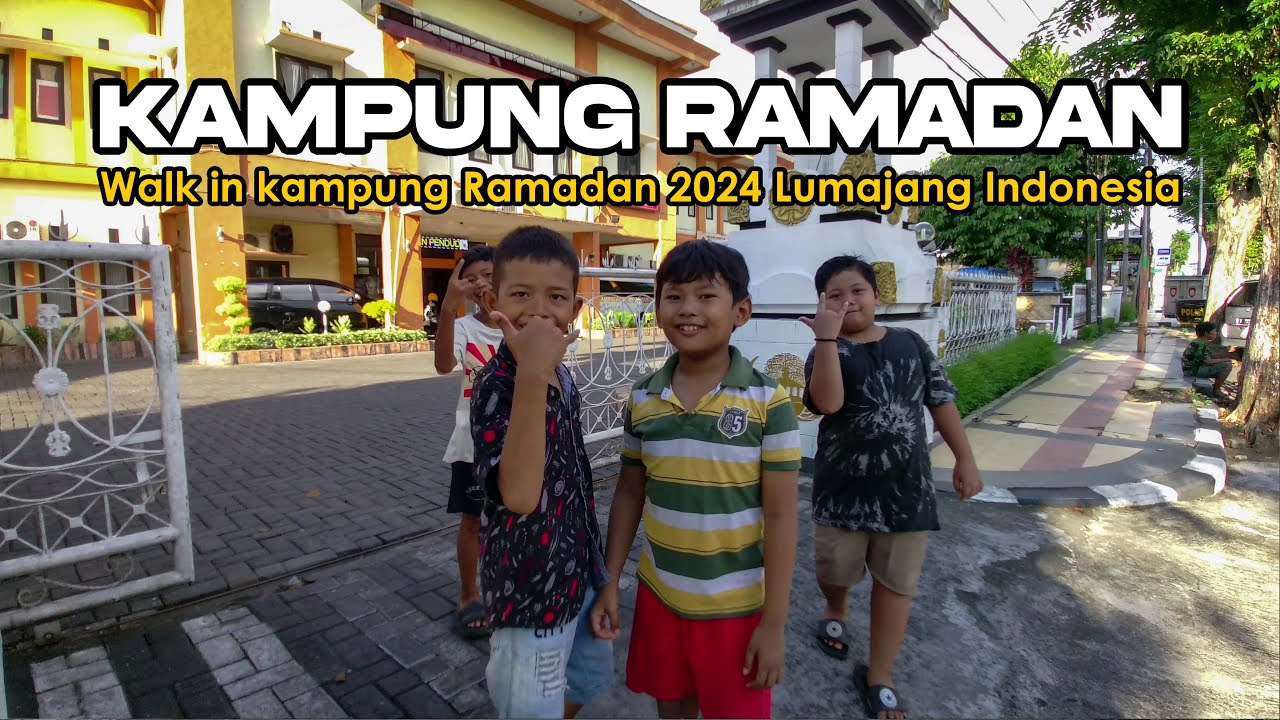 Walking around Kampung Ramadan Lumajang Indonesia 2024 real life | fasting walk street food 