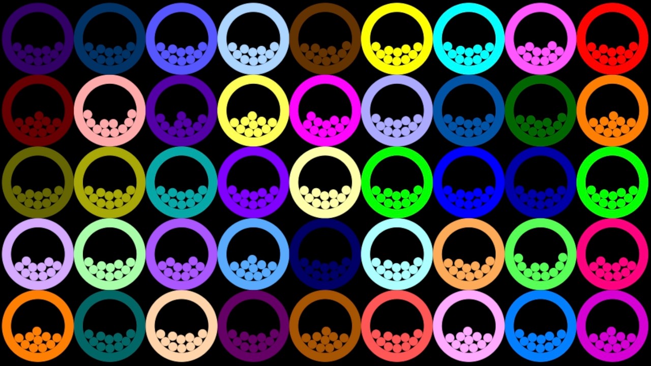 450 Marbles + 45 Team Eliminations Marble Race In Algodoo