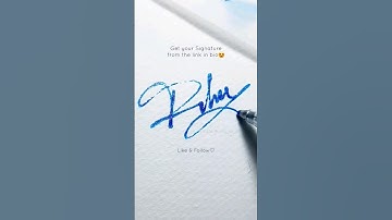 Creating Signature, but in 5 sec! Satisfying! #art #calligraphy #satisfying #signature