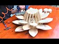Creative Woodworking Design Ideas From Old Pallet // How To Make Lotus Lights For A Romantic Room