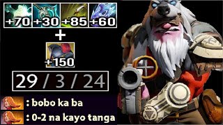 SUPER MACHINE GUN Pirate Hat + Disperser Sniper Mid vs Trash Talk Lina EPIC Late Game Fights Dota 2