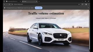 Traffic Volume Prediction Using Machine Learning &amp; Flask Web App 🚦| Full Project Demo