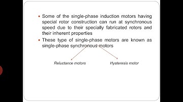 Hysteresis motor( single - phase synchronous motors part -2)