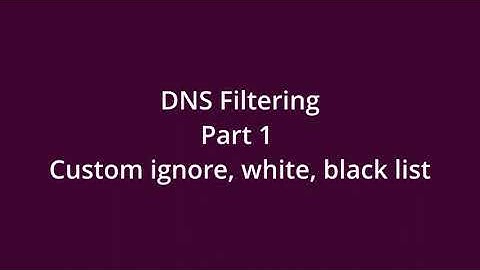 How Zero Trust DNS Filtering Works - Custom Lists