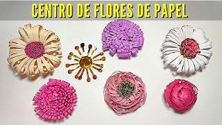 Como hacer Centros de Flores de Papel Paso a Paso / 05 Diseños