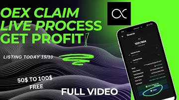 OEX claim is Live| How to Claim Oex Process video