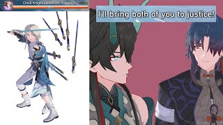 Imbibitor Lunae & Blade REACTION when Yanqing challenges them Both be like...