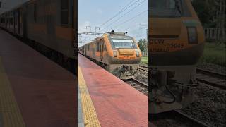 16598 Alipurduar-SMVB Amrit Bharat Express hitting 130kmph through Janai Road #shorts #wap5 #train