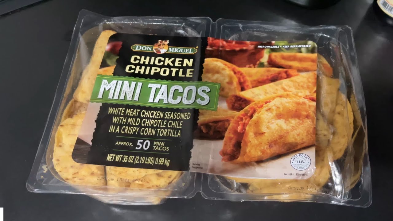 Don Miguel - Chicken Chipotle - Mini Tacos - YouTube