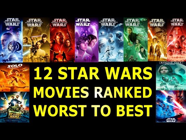Star Wars movies and TV shows, ranked