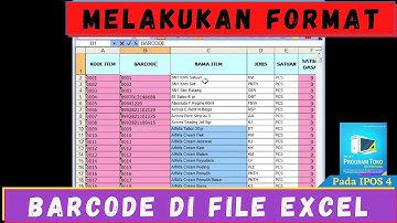 36 Memformat Kode Barcode di Excel pada IPOS 4 - PROGRAM IPOS 4