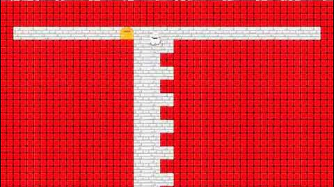 LSS-LRTA* with a 1,000 node lookahead (single-step) solving a ladder instance