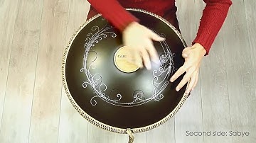 GUDA DRUM Double. Celtic minor in D / Sabye scale