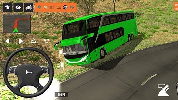 2025 new coach bus simulator 💥 || indonesia bus simulator part-9 #bus #game #simulator #comman  