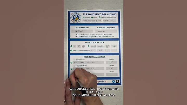 Pronostico Euro2024 - Spagna vs Italia