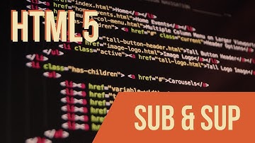 Learn HTML with Keith: Sub & Sup