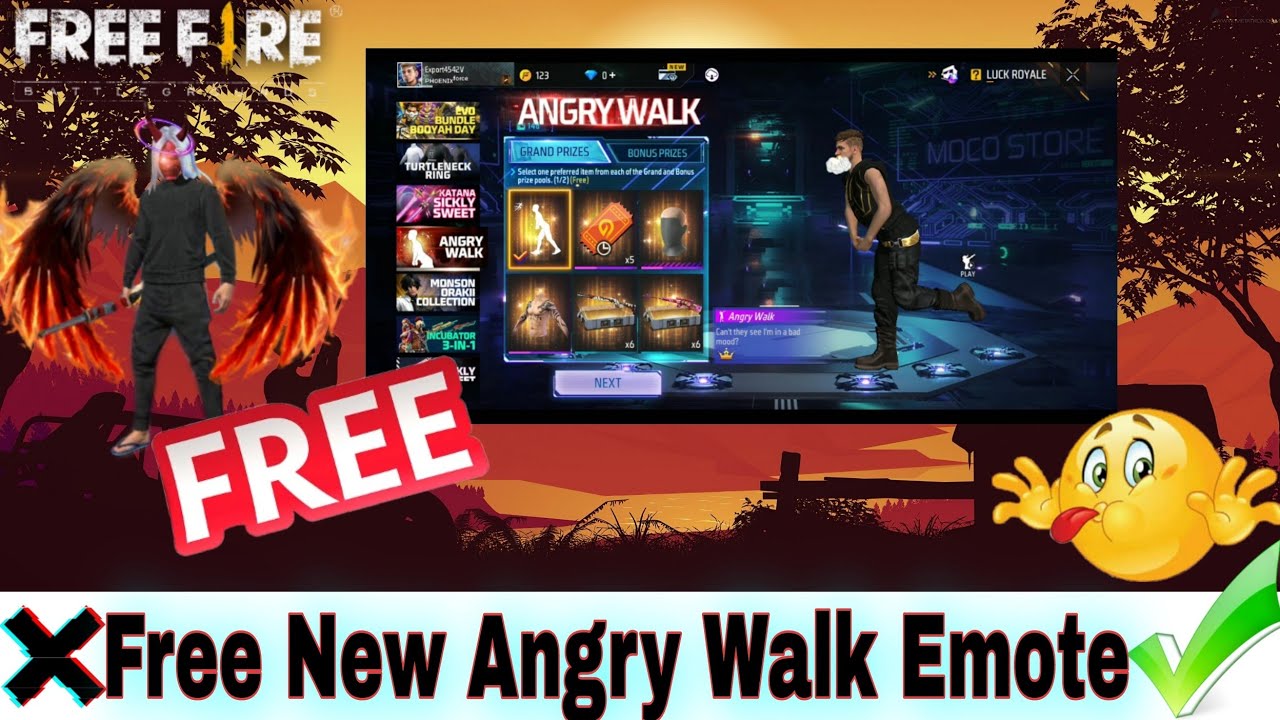 New Angry 😡 Walk Emote😘🤫- Garena Free Fire Max ☄️🔥 #shorts #freefire ...