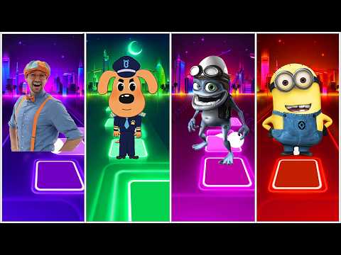 Minions - Crazy Frog - Sheriff Labrador - Blippi - Tiles Hop EDM Rush