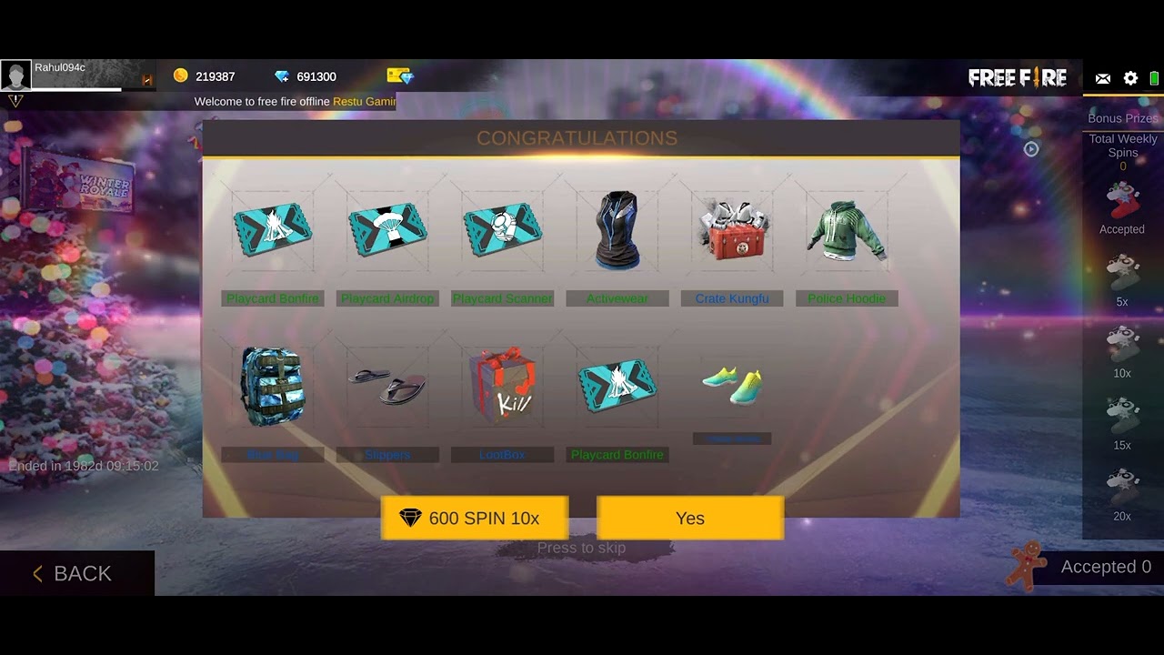 FREE FIRE CREATE OPENING VIDEO 2017 