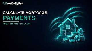 How to Calculate Mortgage Payments Free Online No Signup | FreeDailyPro.com