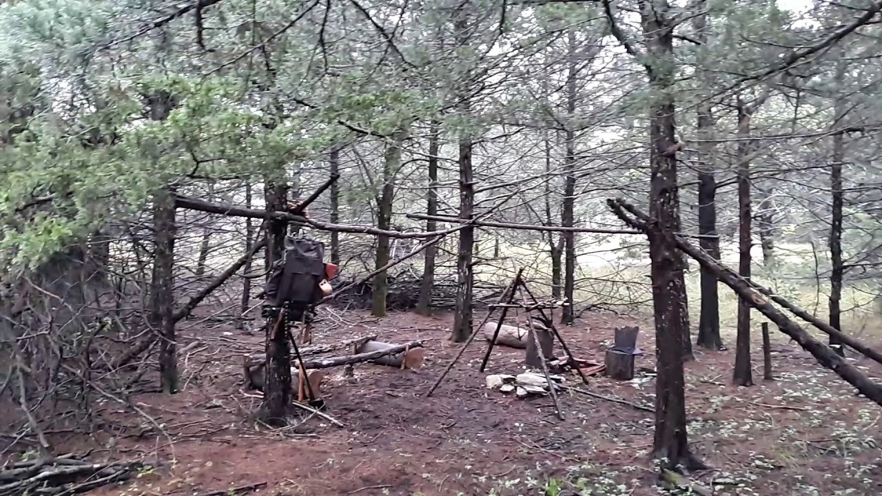 Started raised bed at winter camp YouTube