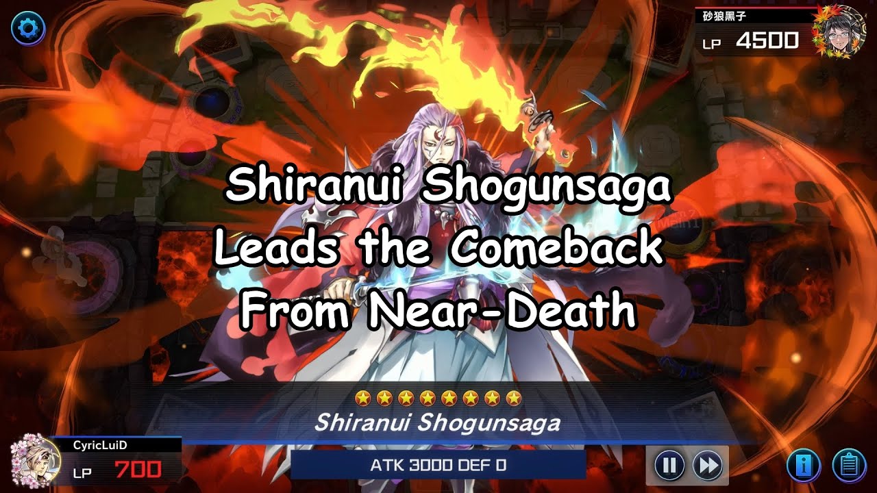 Yu-Gi-Oh! Master Duel | Shiranui Shogunsaga Leads the Comeback From Near-Death