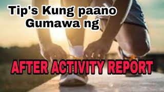 How to write a Professional After Activity Report | Army Dozen, Running, Zumba exercise