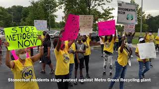 Stonecrest residents stage protest against Metro Green Recycling plant