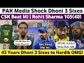 Pak media shocked on rohit sharma 105 vs csk ipl 2024  csk vs m ipl 2024  dhoni 3 sixes to pandya