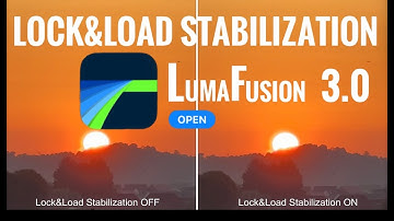 LumaFusion 3.0 Lock & Load Stabilization | video comparison