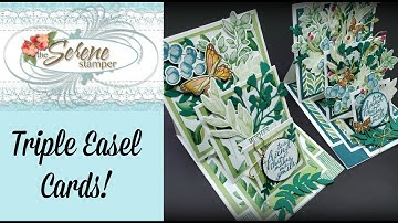 Triple Easel Card | With "Forever Fern" and "Birds & Branches" Bundles!