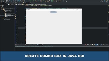Java GUI Tutorial #22 - Creating A CombBox in Java GUI Swing Using JComboBox Class