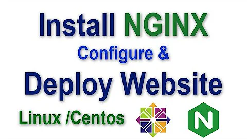 Install Nginx on CentOS server and deploy Web Site | step by step