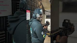 Lou Gram at shooting range while streamer , #frt #streamer #kaicenat