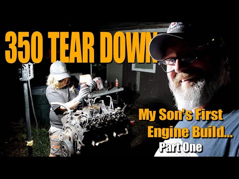 Junkyard Chevy 350 Tear Down ~ Can Zeppy Build This One?