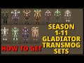 How to get previous PVP Gladiator Transmog Sets in Dragon Flight guide! World of Warcraft.