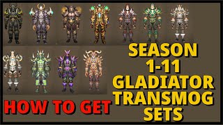 How to get previous PVP Gladiator Transmog Sets in Dragon Flight guide! World of Warcraft.