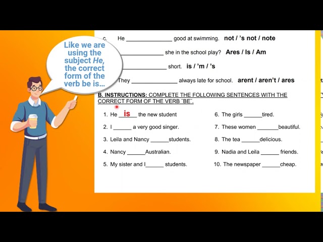 Exercises Verb To Be Affirmative Negative Interrogative