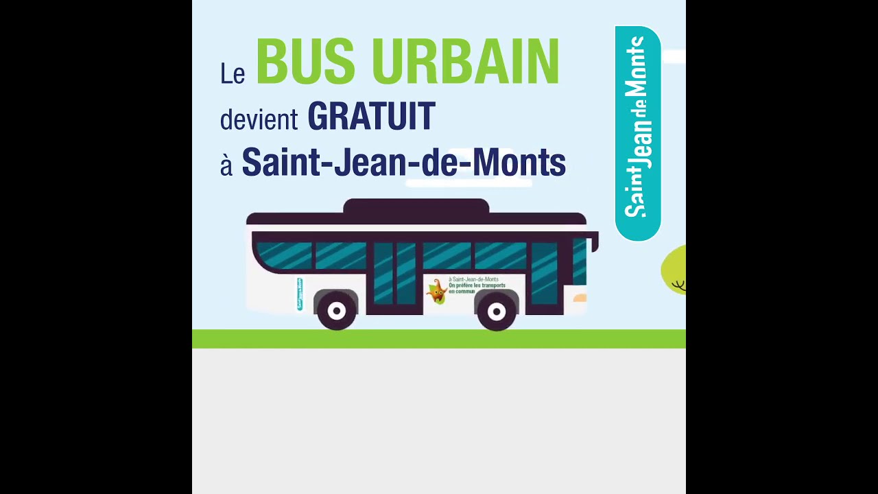 Bus urbain Gratuit - Saint-Jean-de-Monts - YouTube
