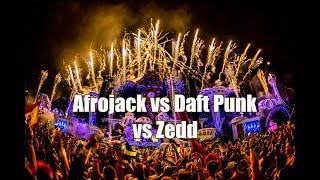 Ten Feet Tall vs One More Time (Afrojack Mashup) ft Daft Punk and Zedd @Tomorrowland 2018